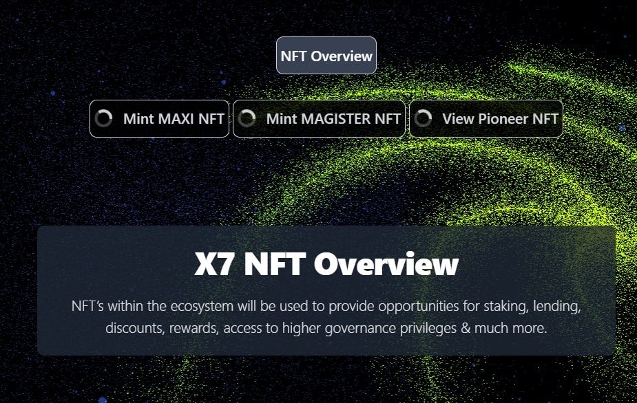 X7 NFT Overview